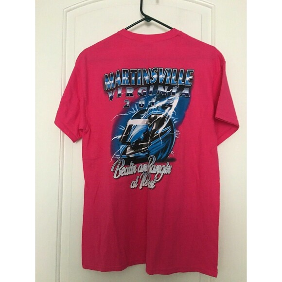 Gildan Adult Unisex Graphic Print T-Shirt "Virginia Beach 2012" Size M Pink - Picture 9 of 12